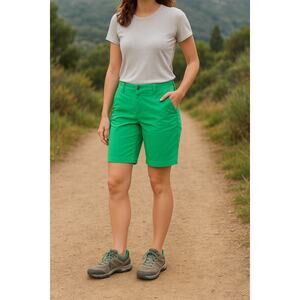 Patagonia Women’s‎ Shorts 0 Green Organic Cotton Blend Bermuda Casual Summer